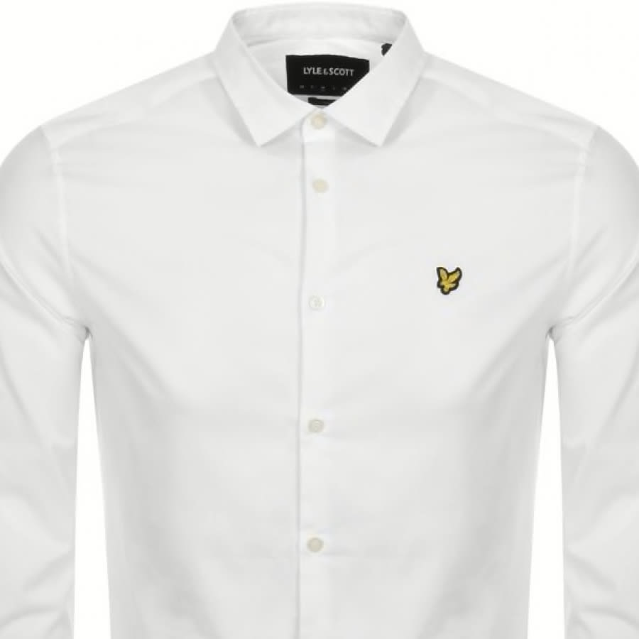Alternative Image for ProductLyle And Scott Slim Fit Long Sleeve Shirt White2